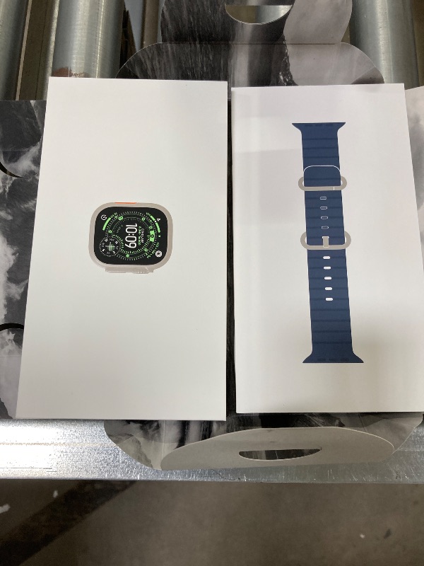 Photo 1 of **Factory Sealed, its not permitted to Return, Not Refund**Apple Watch Ultra 3 [GPS + Cellular 49mm] Running & Multisport Smartwatch w/Rugged Titanium Case w/Anchor Blue Ocean Band. Satellite Communications, Advanced Health & Fitness Tracking