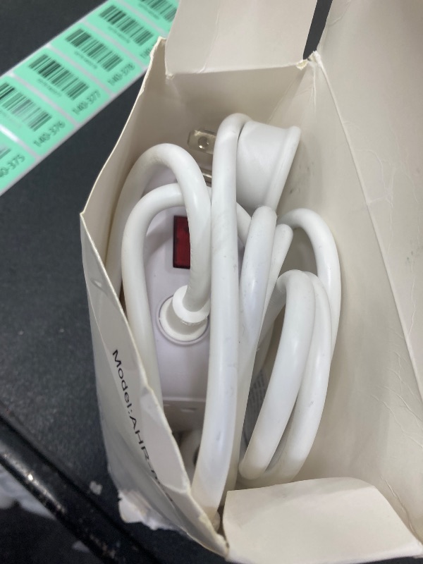 Photo 1 of 10 Ft Surge Protector Power Strip - YISHU 3 Side Outlet Extender with 8 Widely AC Outlets and 4 USB Ports, 10 Feet Extension Cord with Flat Plug, Wall Mount Desk USB Charging Station, ETL,White