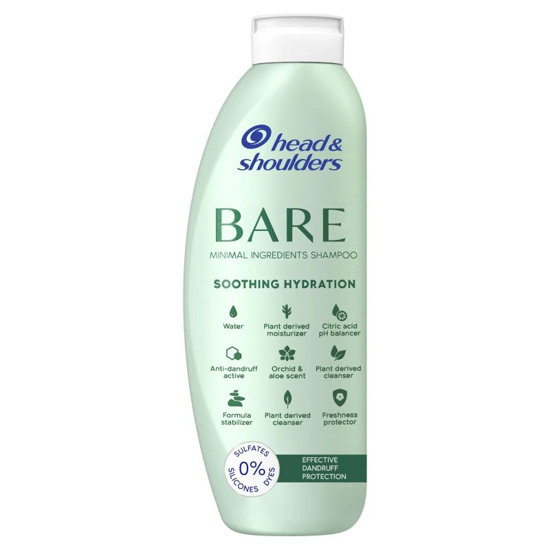 Photo 1 of **PACK OF 2***2 Head & Shoulders Bare Anti-Dandruff Shampoo, Soothing Hydration, 13.5 OZ