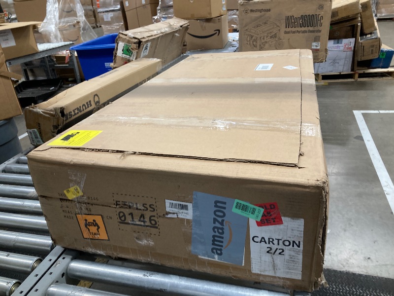 Photo 1 of ***MISSING PIECES -SELLING AS PARTS ONLY*** DWVO 6x4.4 FT Outdoor Storage Shed, Plastic Garden Tool Shed with 2 Windows, Double-Wall Outside Shed for Lawn Mower, Garden Tool for Backyard, Patio, Lockable, Beige