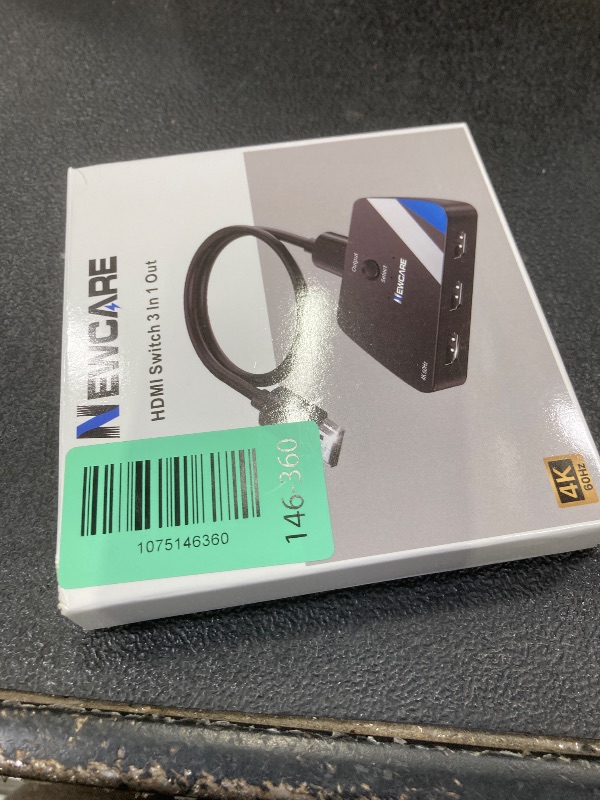 Photo 1 of [Upgrade] HDMI Switch 3 in 1 Out, 4K@60Hz HDMI 2.0 Switch Splitter with 2.6FT Long HDMI Cable, 3-Port HDMI Switcher Selector, Supports 4K 30Hz 3D 1080P HDCP2.2 for PS5 Xbox DVD Player Fire Stick PC