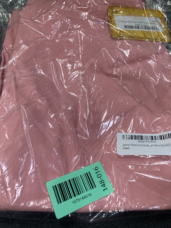 View 2 of & Company Womens Super Comfy Stretch Pull On Hot Pink Millennium Twill Capri Shorts KQ44972 Blush M