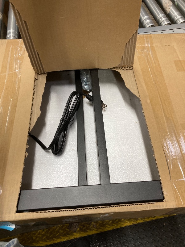 Photo 1 of **MISSING PARTS***OLBRUS 19.6-Inch Depth Workbench Frame, Height Adjustable 28.5" to 33.8",Set of 4 Metal Table Legs with Floor Protectors, Heavy Duty DIY Furniture Legs for Study Desk?Power Outlets/Rubber Pad?