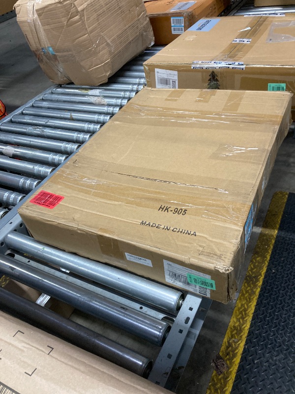 Photo 1 of **MISSING PARTS***OLBRUS 19.6-Inch Depth Workbench Frame, Height Adjustable 28.5" to 33.8",Set of 4 Metal Table Legs with Floor Protectors, Heavy Duty DIY Furniture Legs for Study Desk?Power Outlets/Rubber Pad?