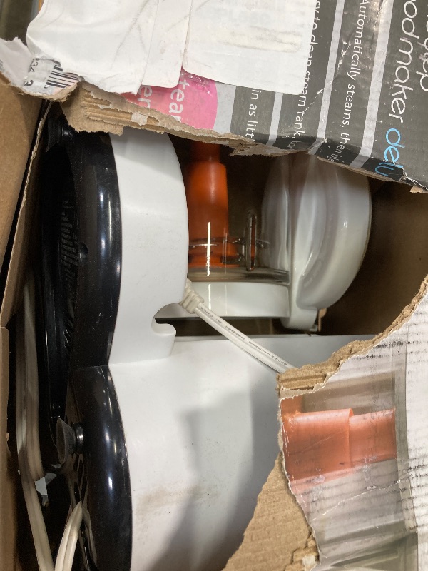 Photo 1 of ***DAMAGED -SELLING AS PARTS ONLY*** Baby Brezza One Step Baby Food Maker Deluxe – Auto shut Off, Dishwasher Safe Cooker and Blender to Steam + Puree Organic Food for Infants + Toddlers - Set of 3 Pouches + 3 Funnels