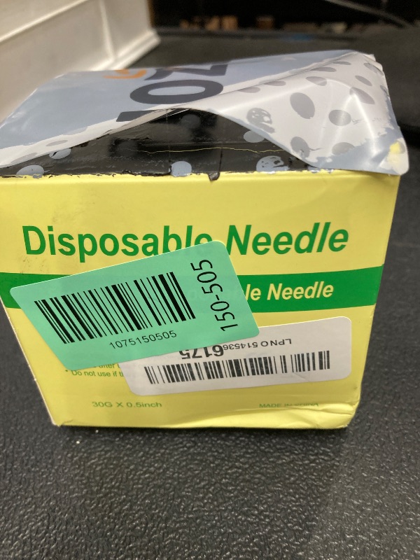Photo 1 of 100Pack 30Ga 1/2 Inch Sterile Disposable Injection Needle with Cap for Scientific and Industrial Lab Dispensing Needl Accessories (30Ga)