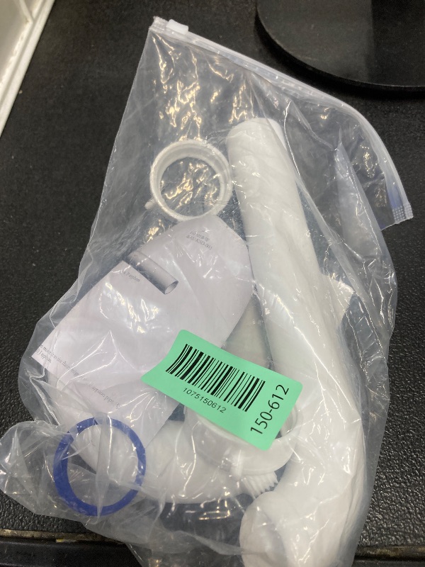 Photo 1 of (1 Pack) Yariwiz White 1 1/4 Inch Basin Sink Drain Pipe Tubular Kit, Not Used for Kitchen Sink KSD-003W