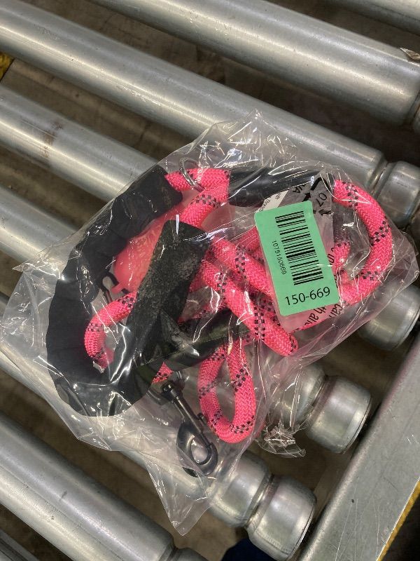 Photo 1 of ***DAMAGE***SELLING AS IS *** BAAPET 2/4/5/6 FT Dog Leash with Comfortable Padded Handle and Highly Reflective Threads for Small Medium and Large Dogs (6FT-1/2'', Pink)