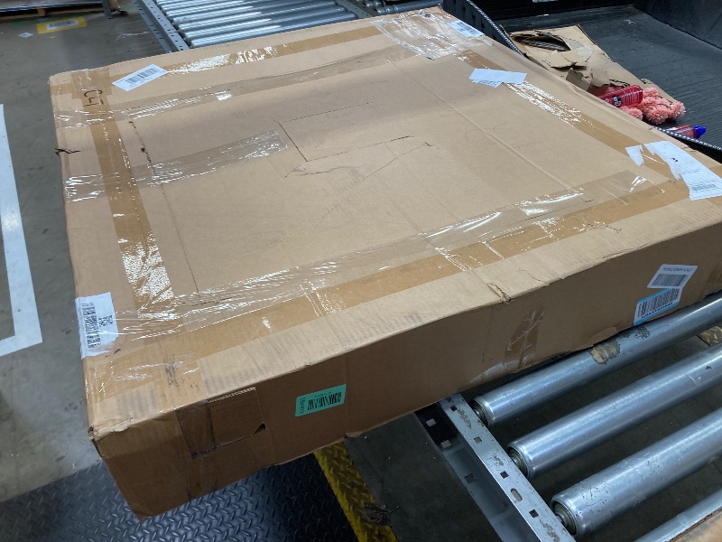 Photo 1 of **CHIPS AND CRACKS ON SIDE***DreamLine SlimLine 32 in. D x 32 in. W x 2 3/4 in. H Corner Drain Double Threshold Shower Base in White, DLT-1032320
