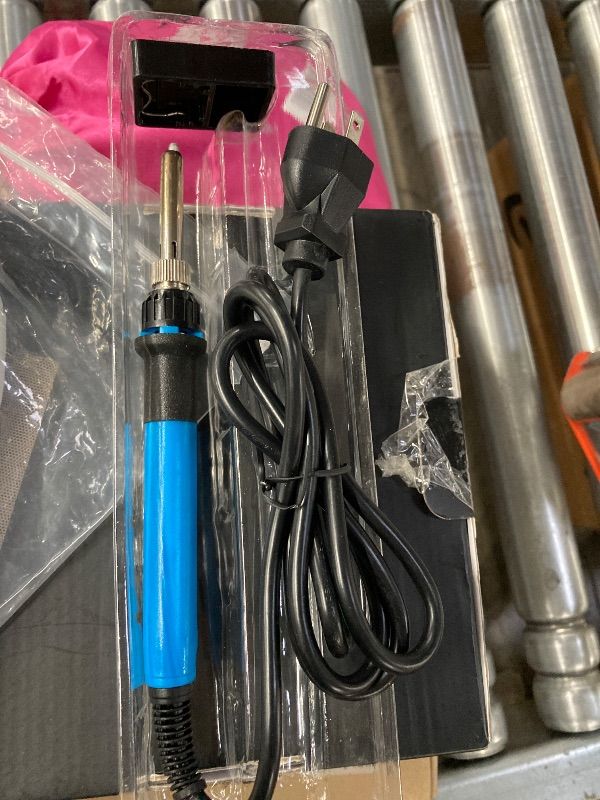 Photo 1 of **MISSING PARTS**Soldering Iron Kit, 80W 110V Fast Heat up in 10s LCD Digital Adjustable Temperature Soldering Gun Thermostatic Soldering Kit for Electronic