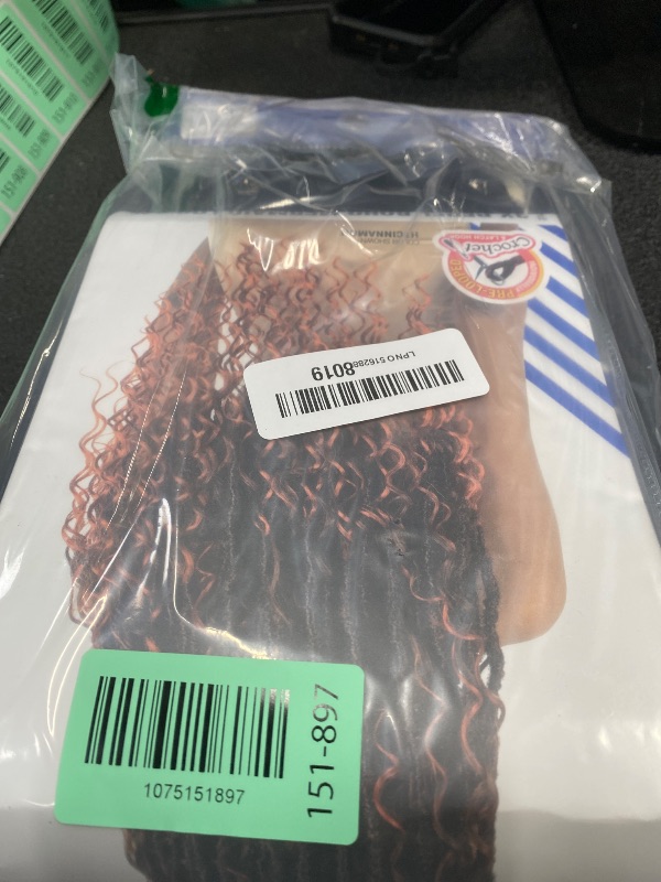 Photo 1 of -N-Go Freetress Synthetic Crochet Braids - 3X Rebel Boho Mermaid Loc 24" (Color:2 Dark Brown)