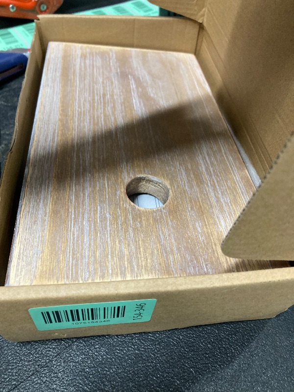 Photo 1 of *** Part MiSSING. ONLY SHELF IN THE BOX***HouseAid Industrial Pipe Toilet Paper Holder with Shelf, Rustic Farmhouse Toilet Roll Holder, Vintage Style Iron TP Holder for Bathroom, Wall Mounted, Matte Black***PIPE PART MISSING. ONLY SHELF IN THE BOX***
