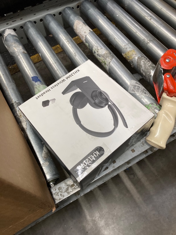 Photo 1 of (2025 Upgraded) Wireless Headset with Mic for Work, Bluetooth Headset with Noise Canceling Microphone with Dongle, Charging Base & Mic Mute, Wireless Headphones for Work from Home/PC/Computer