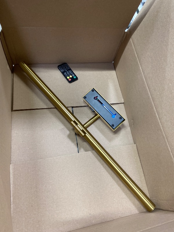 Photo 1 of **PARTS ONLY***yumcrelect 5W LED Wireless Picture Lights with Remote and Timer 23.6 Inch Rechargeable Brass Gallery Lighting Battery Operated Art Lights Over Frame Portrait