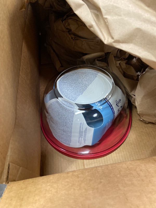 Photo 1 of **Only one, please see the picture**Anchor Hocking 91858 Glass Mixing Bowls with Lids, Cherry, 4 Quart