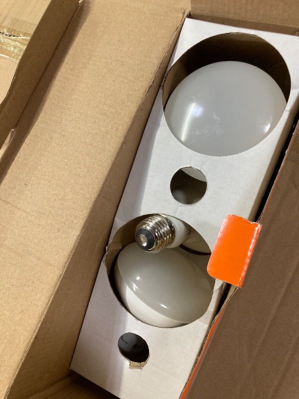 Photo 1 of ***MISSING ONE*** Sylvania ECO LED BR30 Light Bulb, 65W = 10W, Dimmable, Frosted Finish, 650 Lumens, 2700K, Soft White - 3 Pack (40870)