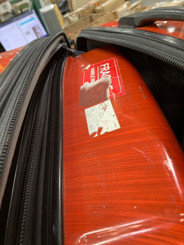 Photo 1 of **MARKS AND STICKERS DAMAGE**Samsonite Winfield 2 Hardside Expandable Luggage with Spinner Wheels, Orange, 3-Piece Set (20/24/28)