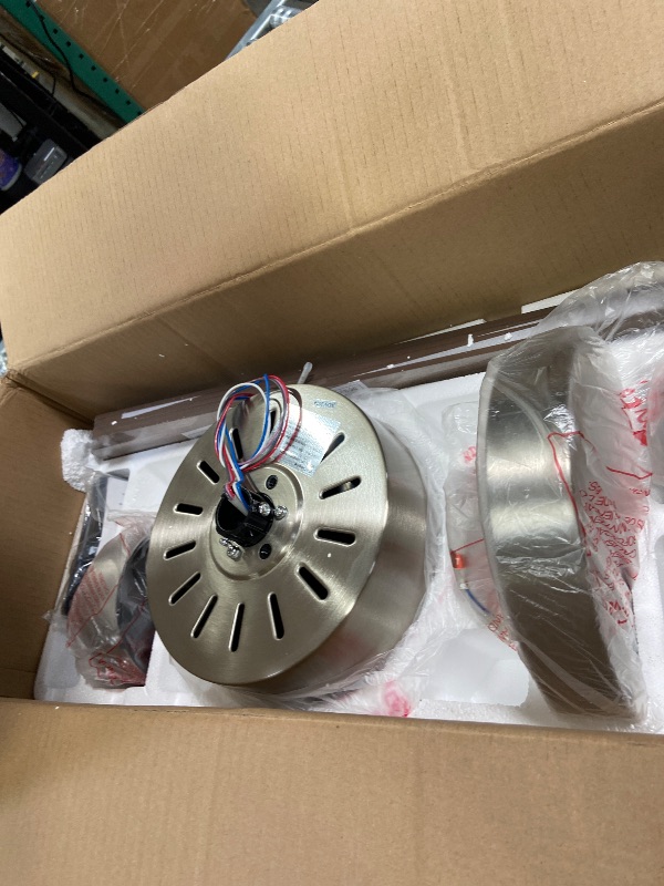 View 2 of **MISSING PARTS/PARTS ONLY**VAGIZM Ceiling Fan 52'' with Light: Modern Remote Control Fans Downrod Mounted - Quiet Reversible DC Motor - Light Memory Function for Indoor Outdoor
