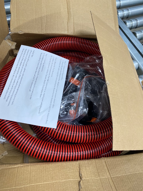 Photo 1 of 10FT Shop Vac Hose with 6 Adapter Attachments,Fits 1-1/4" Vacuum Cleaner Hose,Multi-Size Fittings 0.9" to 1-3/4",Universal Shop Vac Accessories (Please Confirm Hose Size Compatibility)