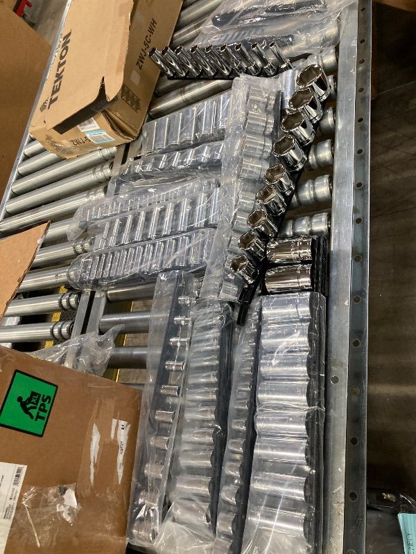 Photo 1 of **MISSING 2 UNKNOWN ROWS***TEKTON 1/4, 3/8, 1/2 Inch Drive 6-Point Socket Set with Rails and Trays (214-Piece) | SHD99202