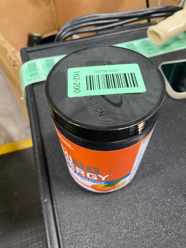Photo 1 of ***BB 6/14/26***Optimum Nutrition Amino Energy Powder Plus Hydration, with BCAA, Electrolytes, and Caffeine, Tangerine Wave, 30 Servings (Packaging May Vary)***BB 6/14/26***