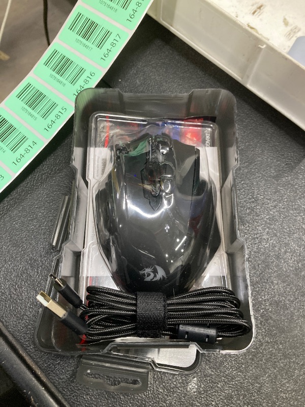 Photo 1 of **NO ADAPTER***Redragon M913 Impact Elite Wireless Gaming Mouse, 16000 DPI Wired/Wireless RGB Mouse with 16 Programmable Buttons, 45 Hr Battery and Pro Optical Sensor, 12 Side Buttons MMO Mouse