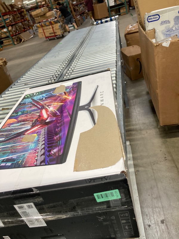 Photo 1 of ***Selling for parts only***Alienware AW2723DF Gaming Monitor - 27-inch (2560 x 1440) 240Hz Display (DP 1.4), 1ms Response Time, NVIDIA G-Sync, Preset OSD Modes, Height/Tilt/Swivel/Pivot Adjustability - Lunar Light