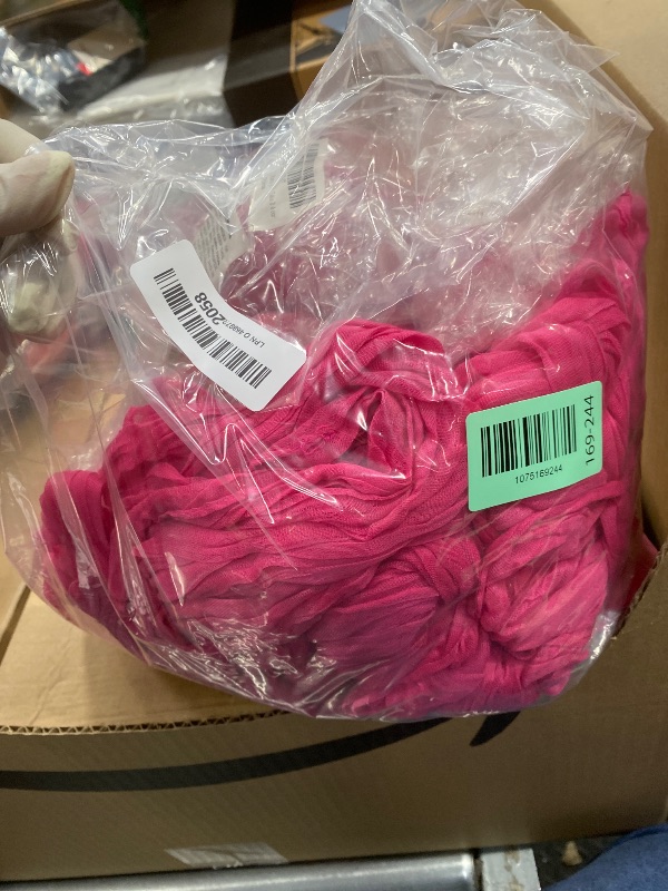 Photo 1 of 10 Pcs Hot Pink Cheesecloth Table Runner 10FT Romantic Cheese Cloth Table Runner Boho Table Runners Rustic Runner for Wedding Engagement Bridal Shower Baby Shower Birthday Party Spring Table Décor