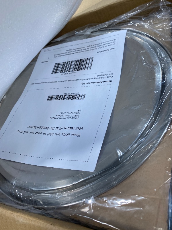 Photo 1 of **Incomplete**GasOne 10 Gallon Stainless Steel Home Brew Kettle Pot Pre Drilled 4 PC Set 40 Quart Tri Ply Bottom for Beer Brewing Includes Stainless Steel Lid, Thermometer, Ball Valve Spigot - Home Brewing Supplies