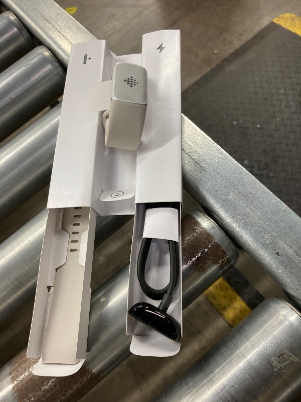 Photo 1 of **Is not permitted to Return, not Refund**Fitbit Charge 6 Fitness Tracker with Google apps, Heart Rate on Exercise Equipment, 6-Months Premium Membership Included, GPS, Health Tools and More, Porcelain/Silver, One Size (S & L Bands Included)
