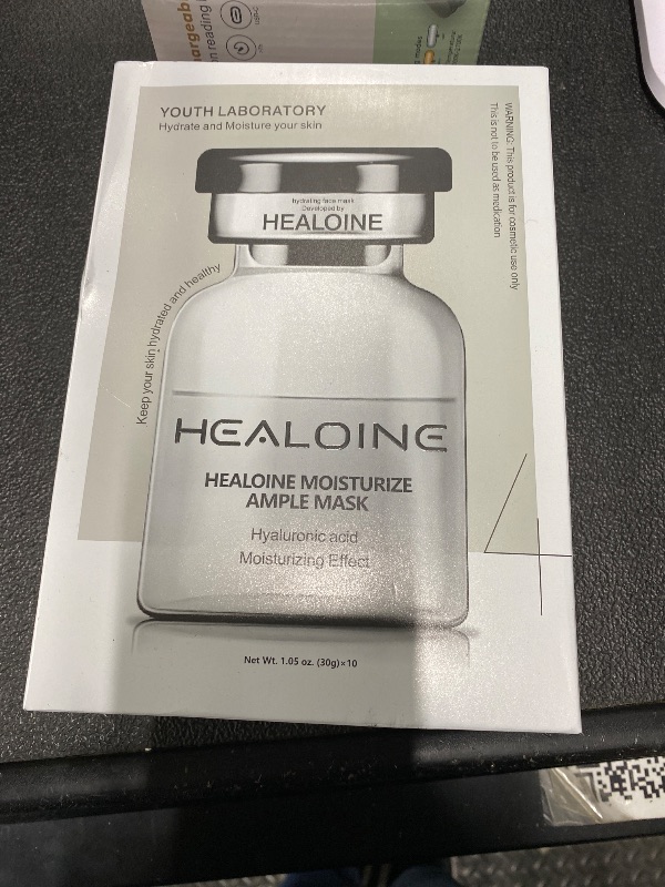 Photo 1 of ***ONLY 3 INCLUDED***HEALOINE Hyaluronic Acid Face Mask with Niacinamide, Overnight Facial Mask Even Skin Tone Face Mask for Women, Hydrating, Moisture, Elasticity for All Skin Types Korean Skin Care 30g*10 ea***ONLY 3 INCLUDED***
