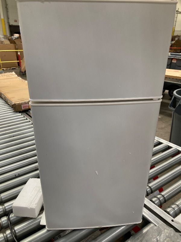Photo 1 of **NO BOX**BCD-43A Compact Double-Door Stainless Steel Fridge for Home Dormitory Apartment Refrigeration Compressor Double Door Equipment