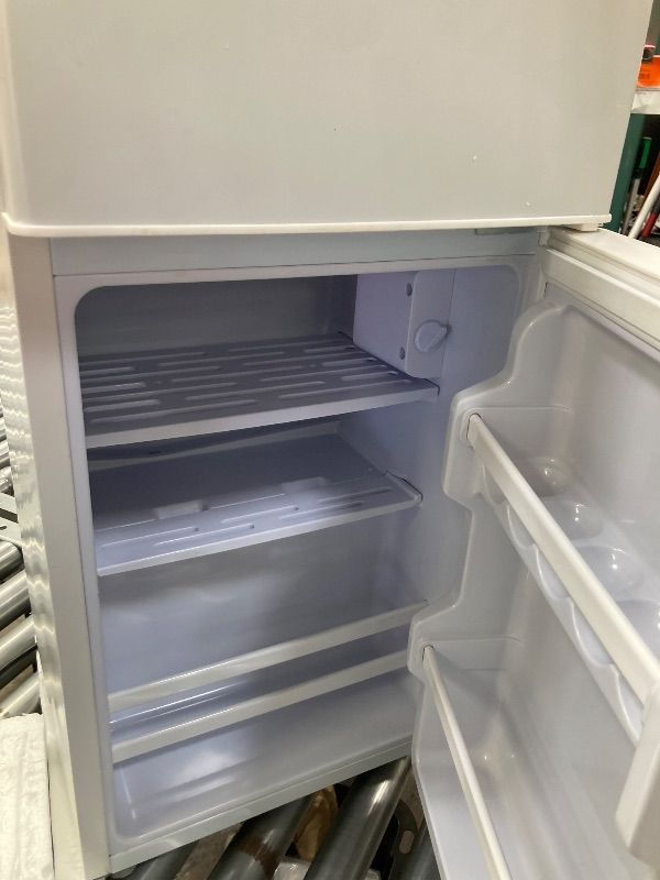 Photo 1 of **NO BOX**BCD-43A Compact Double-Door Stainless Steel Fridge for Home Dormitory Apartment Refrigeration Compressor Double Door Equipment