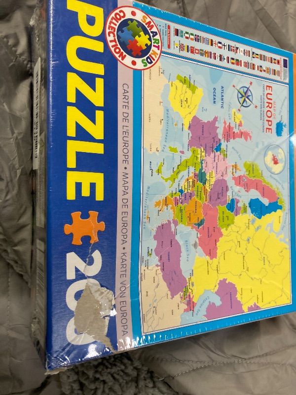 View 3 of **BOX DAMAGE**Eurographics (Eurhr Map of Europe 200piece Puzzle 200piece Jigsaw Puzzle