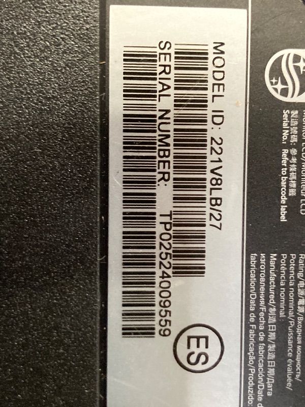 Photo 1 of ***BROKEN*NON RETURNABLE*NON REFUNADABLE*NO EXCEPTIONS***
Philips 221V8LB 22 inch Class Thin Full HD (1920 x 1080) Monitor, 100Hz Refresh Rate, VESA, HDMI x1, VGA x1, LowBlue Mode, Adaptive Sync, 4 Year Advance Replacement Warranty***BROKEN*NON RETURNABLE