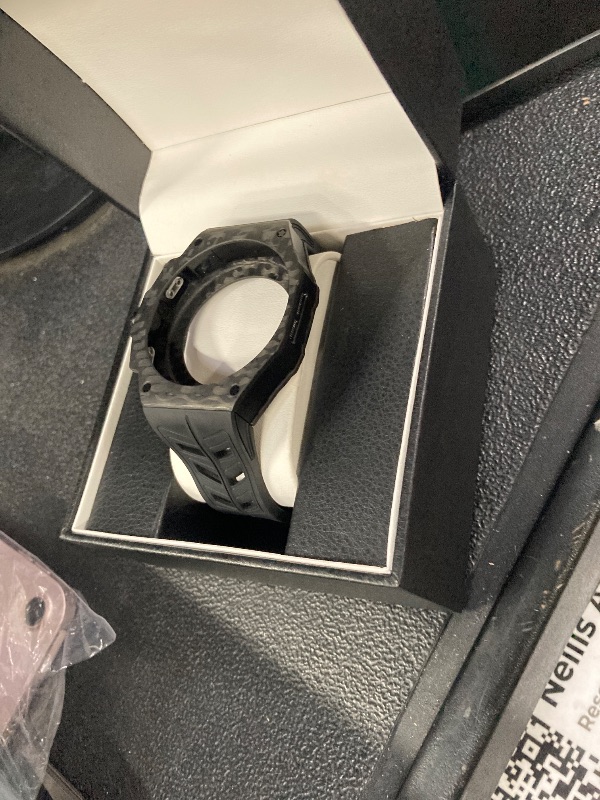 Photo 1 of **IS ONLY CASE, PLEASE READ**DGYSG Carbon Fiber Case with FKM Band for Samsung Galaxy Watch 8 Classic 46mm, Luxury Face Cover with Rotatable Bezel and Tactical Strap Heavy Duty Protection for Men