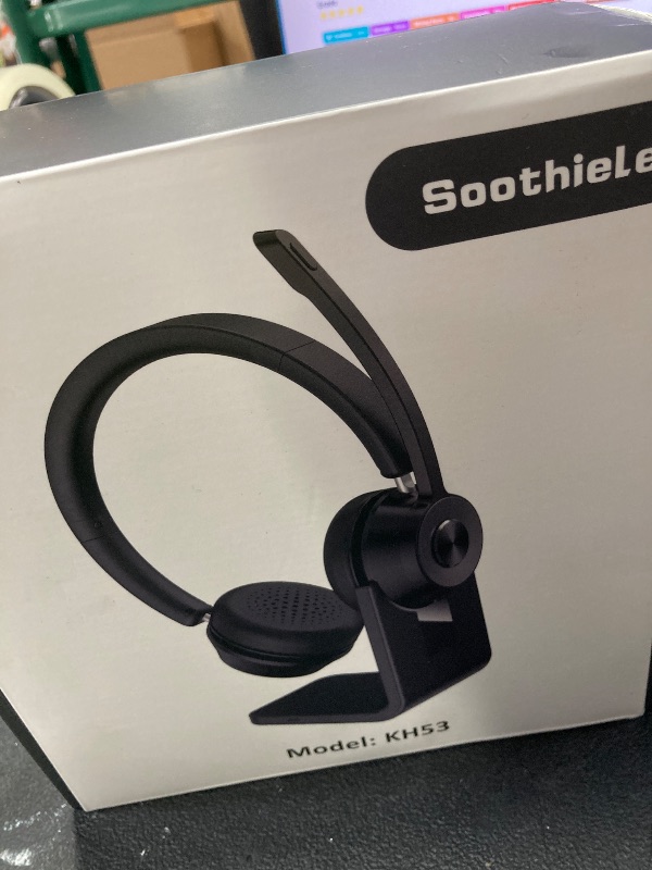 Photo 1 of (Upgraded Version) Wireless Headset, Bluetooth Headset with Noise Cancelling Microphone, Best Headphones with Mic Mute & USB Dongle for PC/Computer/Laptop/Cell Phones/Remote Work/Call Center