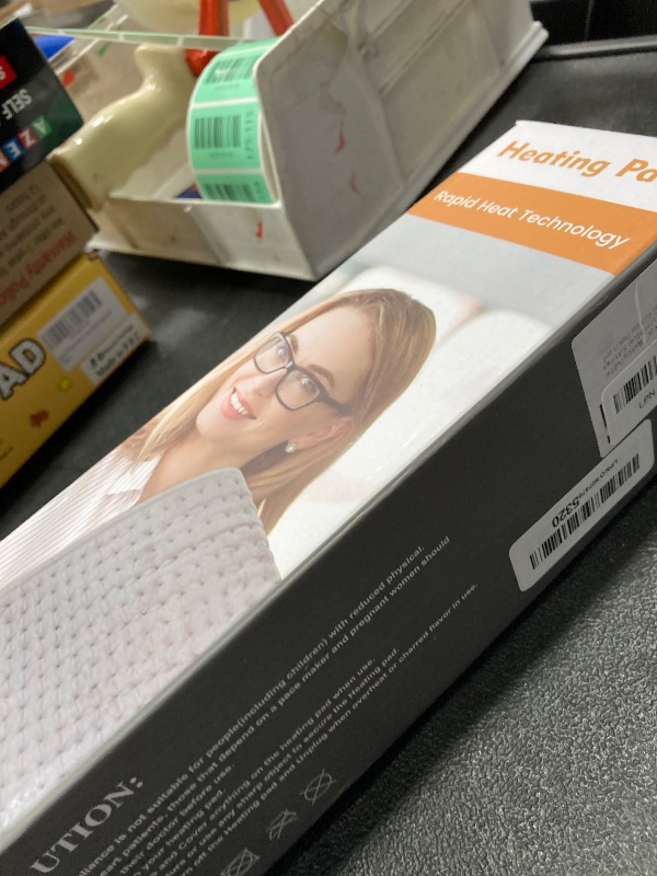 Photo 1 of **DOES NOT GET HOT ENOUGH***Heating Pad for Back Pain, 12''×24'' Heating Pad for Period Cramps Neck Shoulder Knee Leg with 9 Heat Settings Auto Shut-Off and Rapid-Heating, Ideal Gift for Family and Friends, Blue
