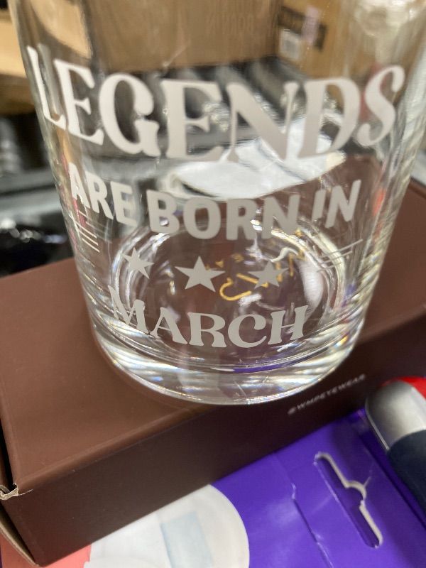 Photo 1 of **MARCH***Futtumy Legends Are Born In March, 10 Oz Whiskey Glass, Birthday Gifts for Men, March Mens Birthday Gifts, 40th 50th 60th Mens Birthday Gift Ideas for Dad Grandpa Husband Son Uncle Coworkers
