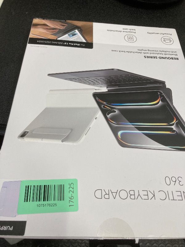 Photo 1 of [Upgraded] ESR iPad Pro 13 Inch Case with Keyboard (M5/M4, 2025/2024), iPad Pro 13 Keyboard Case with Magnetic Stand, Portrait/Raised Modes for iPad Pro 13, Removable, Rebound 360 Series, Pirple