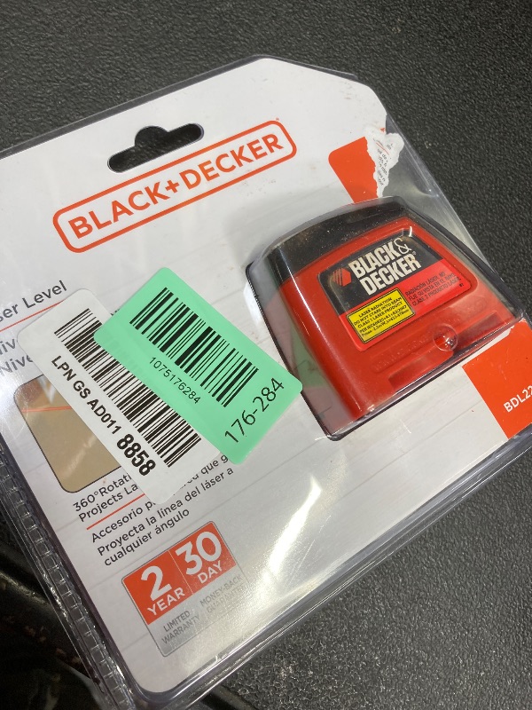 Photo 1 of **MISSING PARTS**BLACK+DECKER Laser Level, Self-Leveling, 360 Degree Wall Attachment, AA Batteries Included (BDL220S), 7.25 x 7 x 2.5 inches