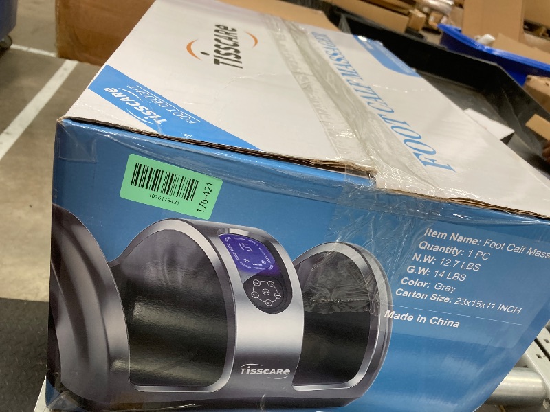 Photo 1 of ***DAMAGE -BROKEN BAR -SELLING AS IS*** TISSCARE Shiatsu Foot Massager with Heat, FSA Eligible HSA Foot Massager for Plantar Fasciitis, Neuropathy, Circulation and Pain Relief, Massage Feet at Home/Office, Gift for Men and Women