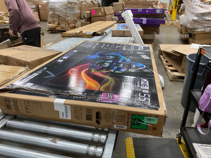Photo 1 of ****** NO REFUND**** NO RETURN******* TCL 55 Inch Class QM6K Series | Mini LED QLED 4K HDR | 55QM6K, 2025 Model | 120HZ-144HZ High Brightness Smart Google TV Dolby Atmos Onkyo Audio | Voice Remote Alexa Gaming Streaming Television