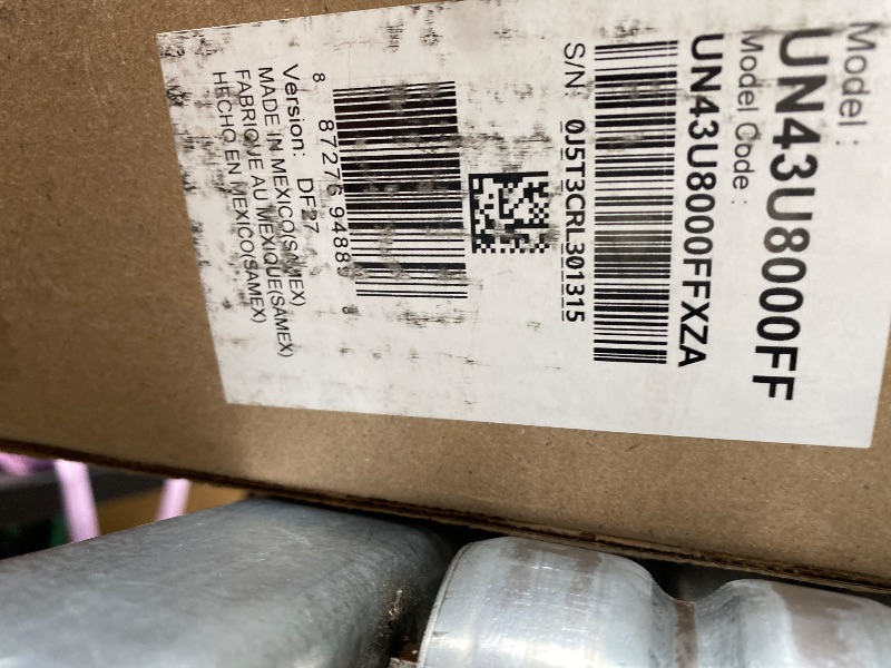 Photo 1 of ***** NO RETURN**** NO REFUND****** Samsung 43-Inch Class Crystal UHD U8000F 4K Smart TV (2025 Model) Endless Free Content, Crystal Processor 4K, MetalStream Design, Knox Security, Alexa Built-in