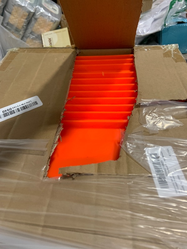 Photo 1 of Motionchic Set of 11 Football Field Yard Line Markers Orange High Visibility Stackable Portable 4 Sided Field Yardage Markers for Football Training