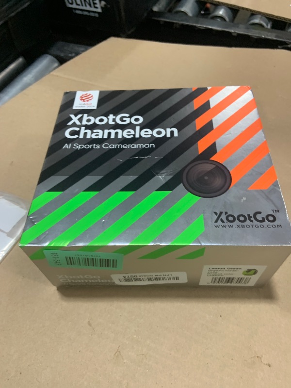 Photo 1 of XbotGo Chameleon AI Auto Sports Action Camera - 4K 60FPS Soccer Camera and Basketball Tracking Camera for Team Sports, Live Streaming, No Subscription, Works with iOS & Android (Lemon Green)