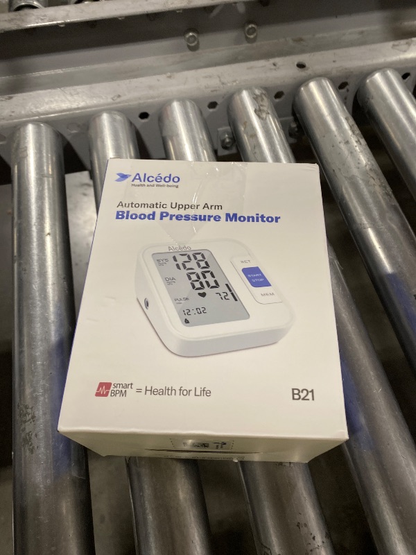Photo 1 of Alcedo Blood Pressure Monitor for Home Use, Automatic Digital BP Machine with Large Cuff for Upper Arm, LCD Screen, 2x120 Memory, Talking Function