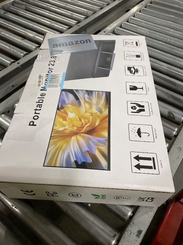 Photo 1 of Lrtzcbi 23.8" Large Portable Monitor 200Hz FHD 1080P IPS Freesync External Computer Display with USB C HDMI, Built in Speakers and Stand Portable Gaming Monitor for Laptop Phone PC Mac PS4 Xbox