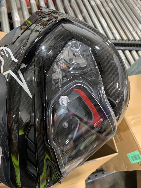 Photo 1 of Alpinestars Supertech R10 Solid Helmet, Carbon Shell, CE-Certified, Advanced Ventilation & Fit, M, Black Carbon Mattee & Glossy