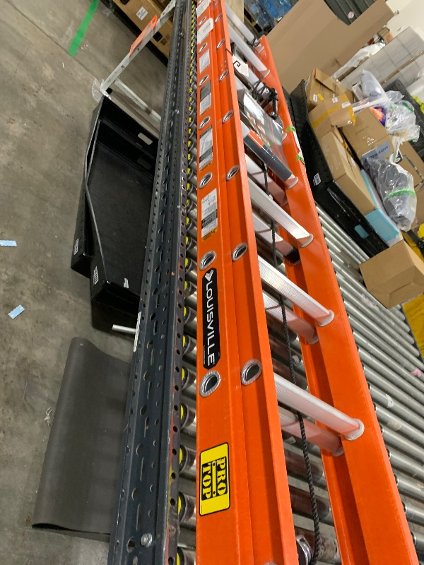 Photo 1 of LOUISVILLE LADDER 24-FOOT FIBERGLASS EXTENSION LADDER, TYPE IA, 300-POUND LOAD CAPACITY, L-3022-24PT

